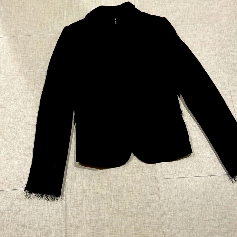 marccain size 6 deep blue/black jacket. Hidden snap front. Never worn.